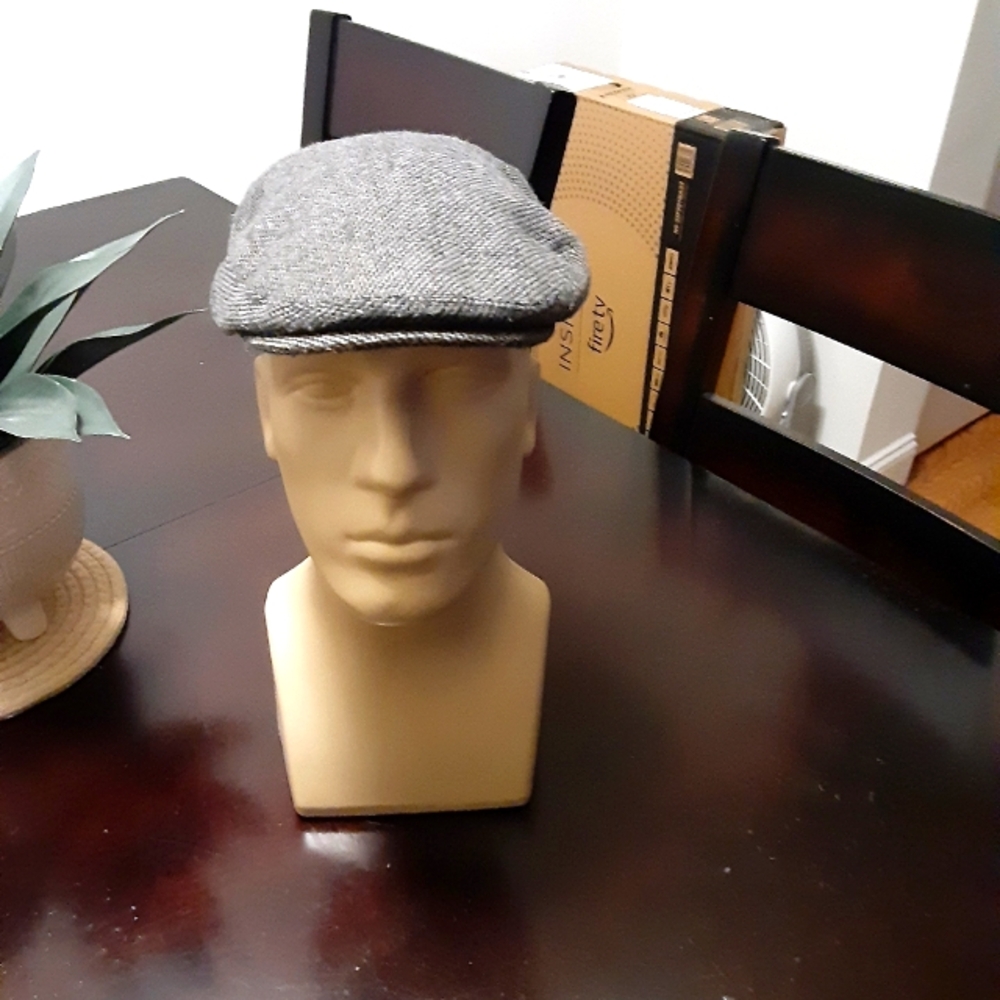 Mens Ivy Flat Cap 7 3/8 EUC